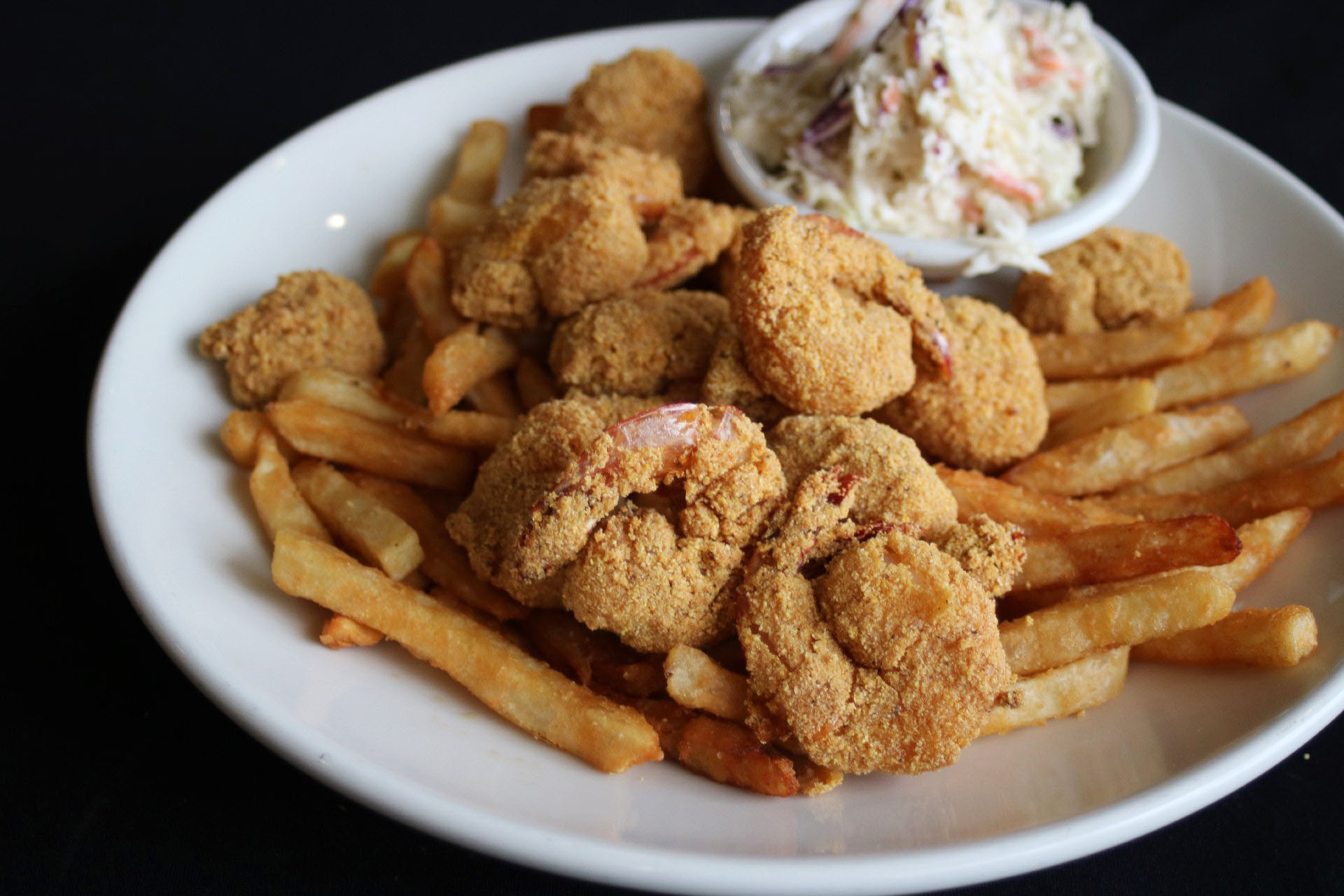 fried shimp and fries